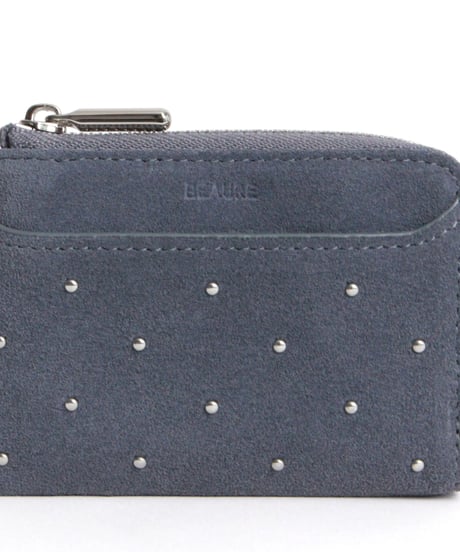 【B-26403】BEAURE Studs Suede Fragment Case｜スタッズ スエード フラグメントケース