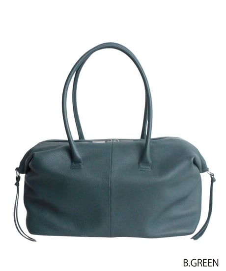 【B-26416】BEAURE Cow Leather Large Boston Bag｜カウレザー ラージ ボストンバッグ