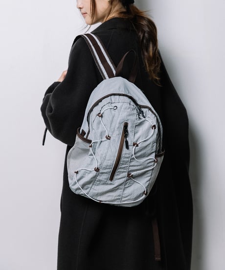【B-26439】BEAURE NYLON DRAWSTRING BACKPACK｜ナイロン ドローストリング リュック