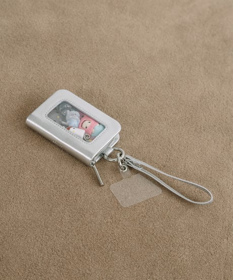 【B-26301】BEAURE カウレザー MagSafe対応 ストラップ付き カウレザー カードケース