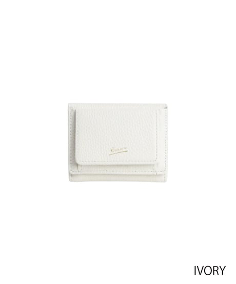 【B-26401】BEAURE COW LEATHER MINI WALLET｜カウレザー 三つ折り ミニ ウォレット