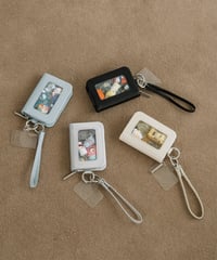 【B-26301】BEAURE カウレザー MagSafe対応 ストラップ付き カウレザー カードケース
