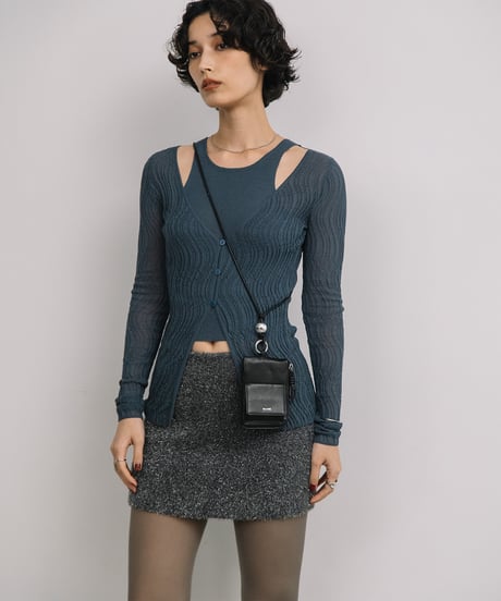 【B-26409】BEAURE MULTI FRAGMENT SHOULDER BAG｜マルチ フラグメント ショルダーバッグ