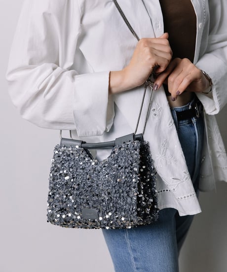 【B-26441】BEAURE SPARKLE 2WAY MINI SHOULDER BAG ｜スパンコール 2WAY ミニ ショルダーバッグ