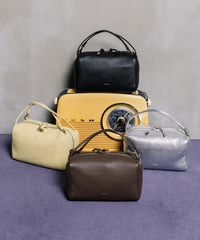【B-26411】BEAURE Cow Leather 2WAY Chain Shoulder Bag｜カウレザー 2WAY チェーン ショルダーバッグ