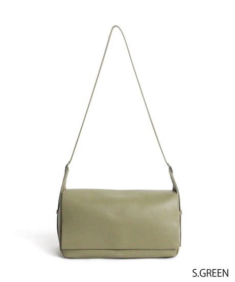 【B-26418】BEAURE FLAP WIDE SHOULDER BAG｜フラップ ワイド ショルダーバッグ