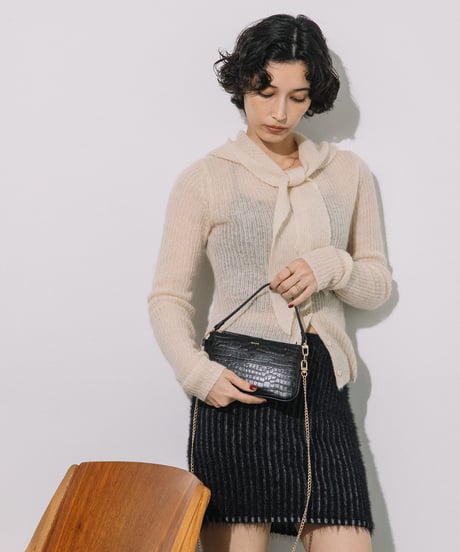 【B-25342】BEAURE Leather Mini Strap Bag