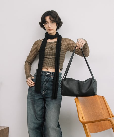 【B-26423】BEAURE COW LEATHER MINI SHOULDER BAG｜カウレザー ミニ ショルダーバッグ