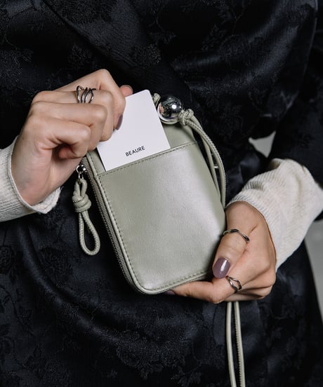 【B-26409】BEAURE MULTI FRAGMENT SHOULDER BAG｜マルチ フラグメント ショルダーバッグ