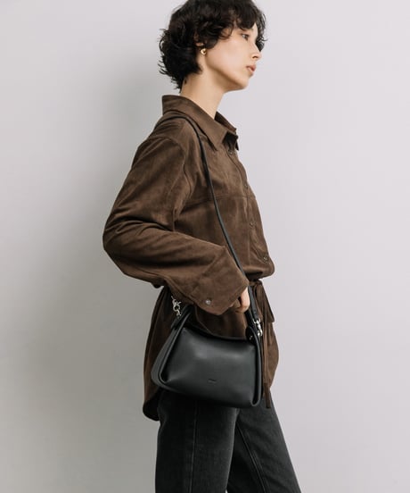 【B-26304】BEAURE カウレザー ミニハンドル 2WAYバッグ