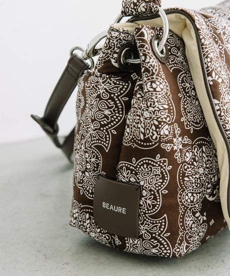 【B-26353】BEAURE ペイズリー柄 2WAYミニショルダー