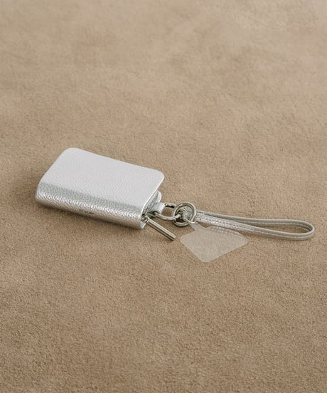 【B-26300】BEAURE  MagSafe対応 ストラップ付き カウレザー ミニウォレット