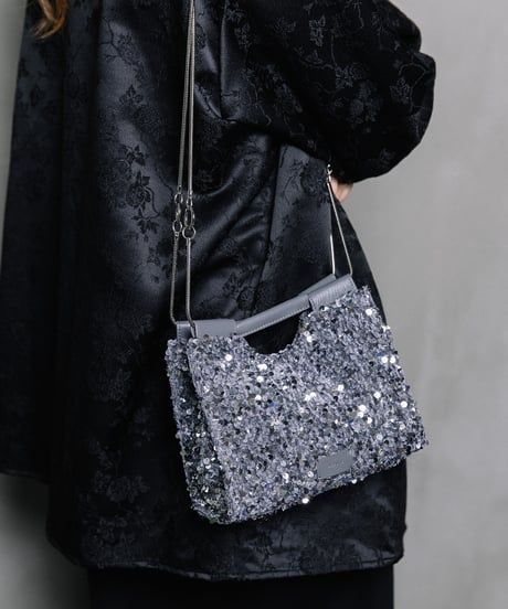 【B-26441】BEAURE SPARKLE 2WAY MINI SHOULDER BAG ｜スパンコール 2WAY ミニ ショルダーバッグ