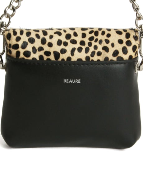 【B-26340】BEAURE ハラココンビ ミニショルダーバッグ