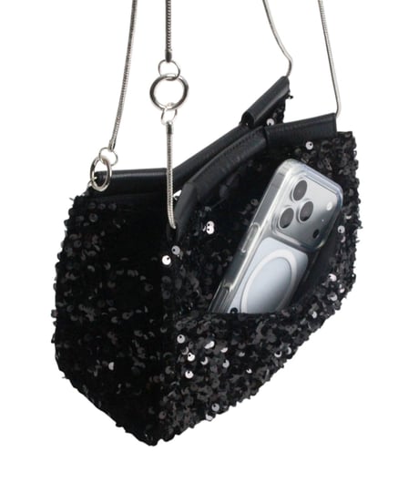 【B-26441】BEAURE SPARKLE 2WAY MINI SHOULDER BAG ｜スパンコール 2WAY ミニ ショルダーバッグ