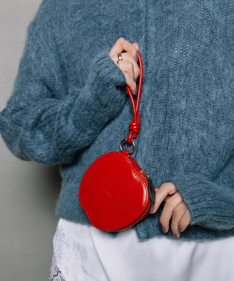 【B-26404】BEAURE APPLE MOTIF MINI POUCH｜りんごモチーフ ミニ ポーチ