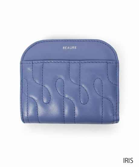 【B-25307】BEAURE Quilted Leather Bifold ウォレット
