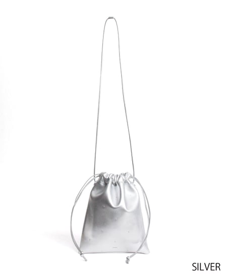【B-26427】BEAURE STUDS SHEEP LEATHER SHOULDER BAG｜スタッズ シープレザー ショルダーバッグ