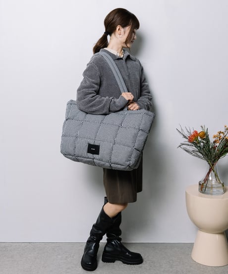 【B-26444】BEAURE QUILTED LARGE TOTE BAG｜キルティング ラージ トート バッグ