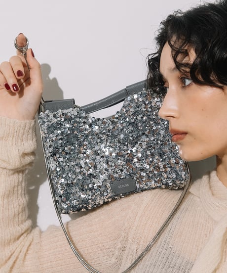 【B-26441】BEAURE SPARKLE 2WAY MINI SHOULDER BAG ｜スパンコール 2WAY ミニ ショルダーバッグ