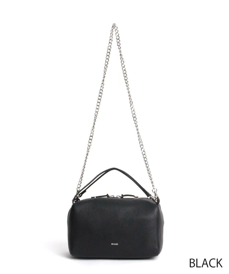 【B-26411】BEAURE Cow Leather 2WAY Chain Shoulder Bag｜カウレザー 2WAY チェーン ショルダーバッグ