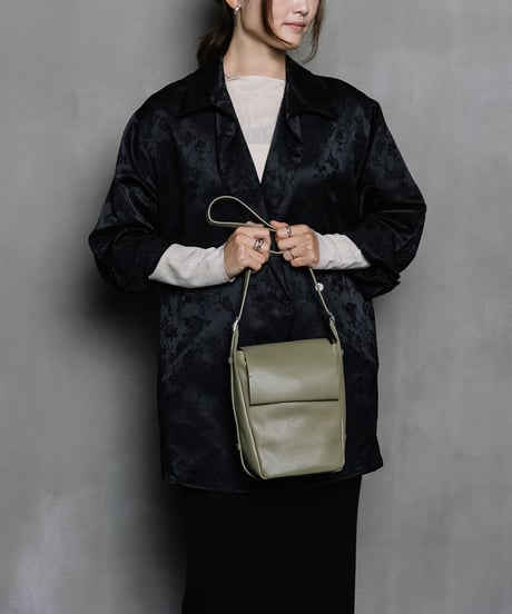 【B-26417】BEAURE FLAP COMPACT SHOULDER BAG｜フラップ コンパクト ショルダーバッグ