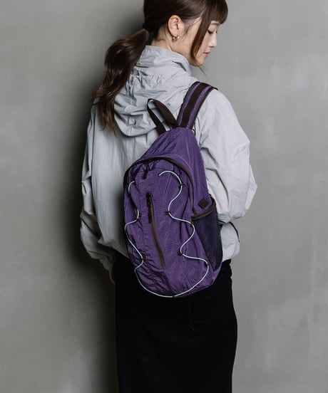 【B-26439】BEAURE NYLON DRAWSTRING BACKPACK｜ナイロン ドローストリング リュック