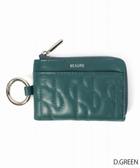 【B-25306】BEAURE Quilted Leather フラグメントケース