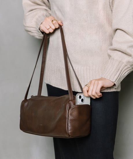 【B-26423】BEAURE COW LEATHER MINI SHOULDER BAG｜カウレザー ミニ ショルダーバッグ
