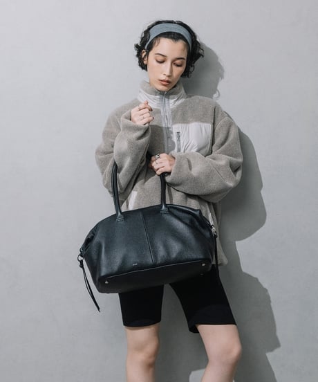 【B-26416】BEAURE Cow Leather Large Boston Bag｜カウレザー ラージ ボストンバッグ