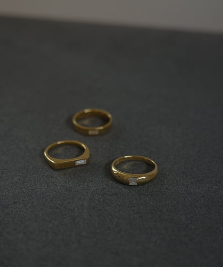 cz gold ring