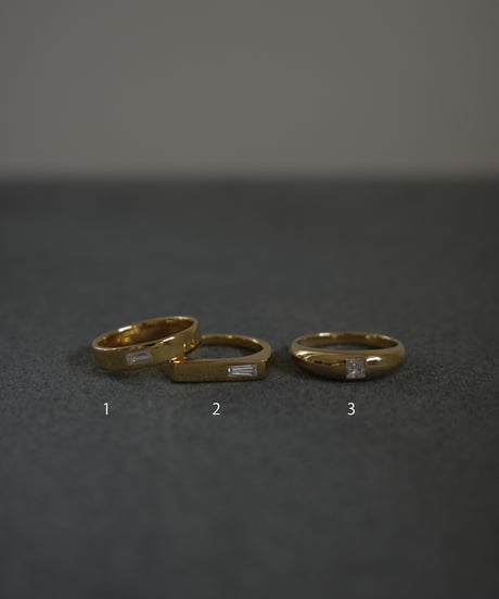 cz gold ring