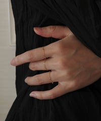3set dot chain ring gold
