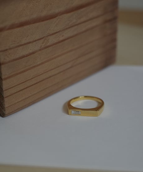 cz gold ring