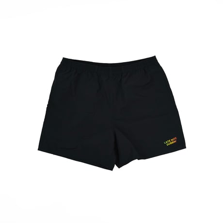 LATE NITE DUBBIN’  NYLON SHORTS / Black
