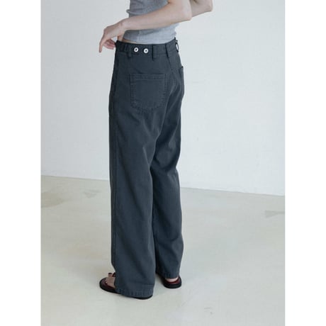 《予約販売》waist accent cotton wide pants/3colors_np1289