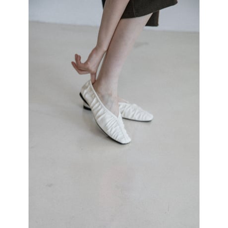 《予約販売》gather flat shoes/2colors_na0816