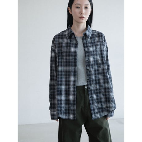 《予約販売》accent check mannish shirt/2colors_nb0420