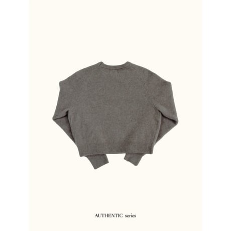 - AUTHENTIC series - cashmere raccoon rich knit pullover/graige_an0064
