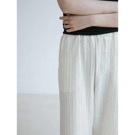 《予約販売》jacquard accent easy wide pants/2colors_np1307