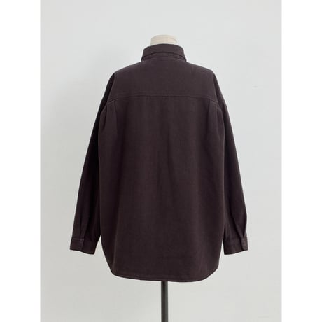 【NOKCHA original】mannish denim shirt jacket/2colors(unisex)_no0543