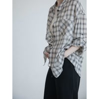 《予約販売》mannish 2way check shirt/2colors_nb0425