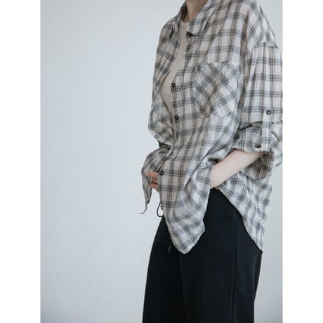 《予約販売》mannish 2way check shirt/2colors_nb0425