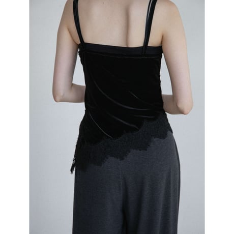 《予約販売》lacy velours camisole/2colors_nt2656