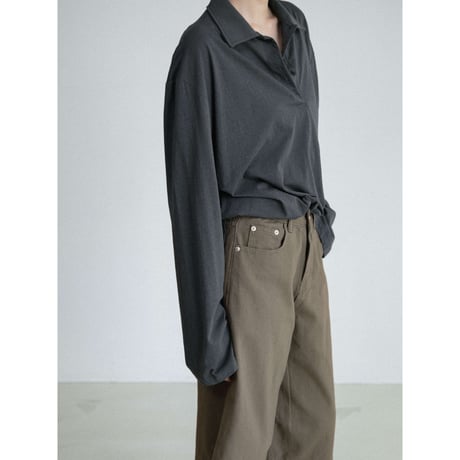 《予約販売》sheer button fly tops/3colors_nt2630