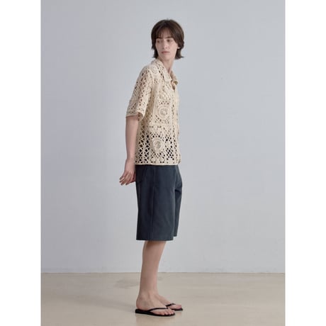 《予約販売》crochet mannish shirt_nb0398