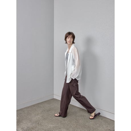 【NOKCHA original】material mannish pants/burgundy_np1272