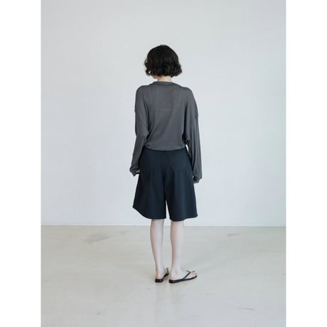 《予約販売》cotton half navy pants_np1280