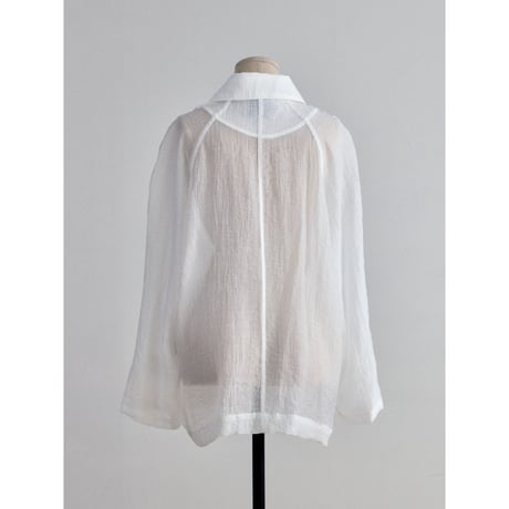 《予約販売》raglan sleeve sheer shirt jacket/2colors_no0538
