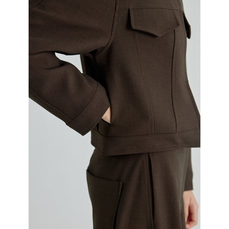【NOKCHA original】essential tuck minimal jacket/2colors_no0541